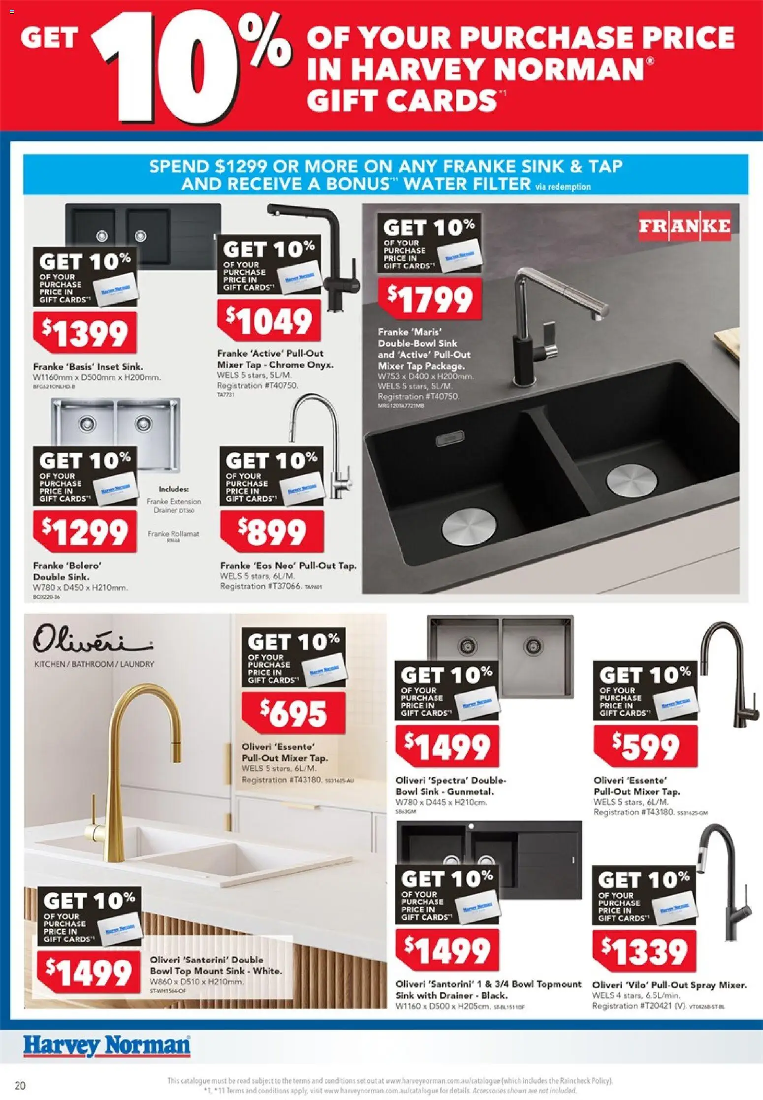 Harvey Norman Cooking Gift Card - page 20- valid from 20/02/2026