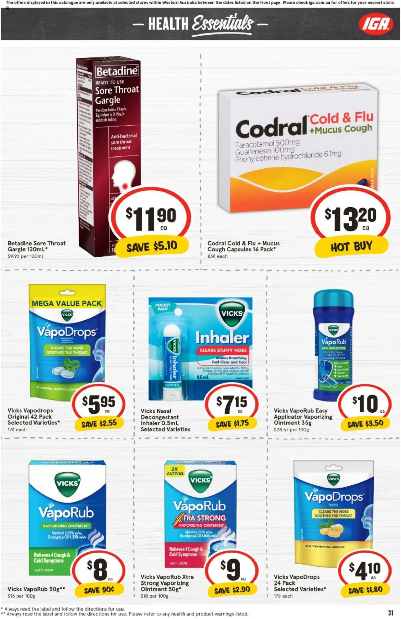 IGA Catalogue WA - page 37- valid from 16/07/2025
