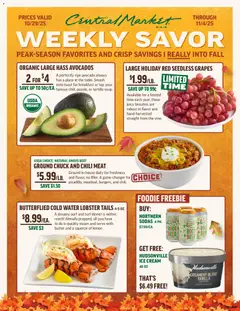 Preview Central Market Weekly Ad valid from 10/29/2025