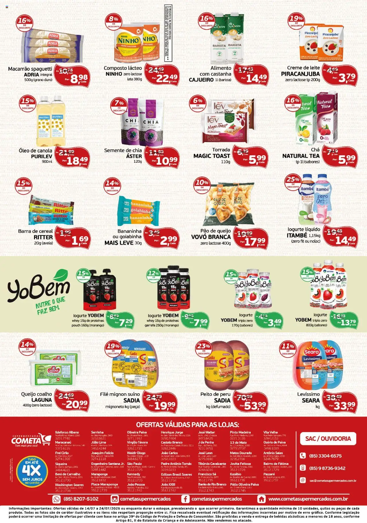 Cometa Supermercados - Ofertas Alimento Que Faz Bem - página 2- válido a partir de 14/07/2025

