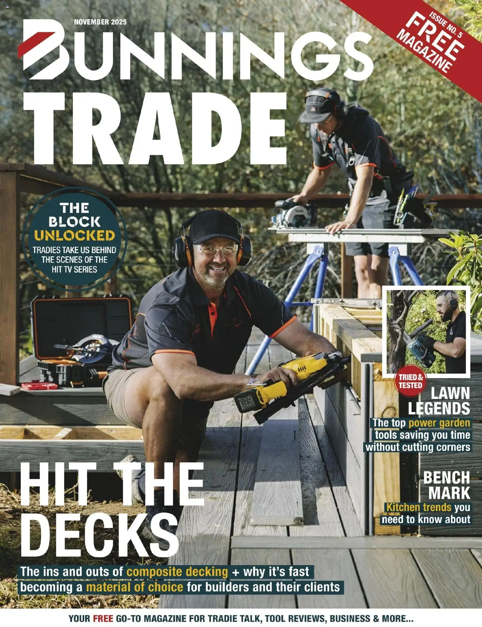 Bunnings Warehouse Trade Magazine November 2025 - page 1- valid from 01/11/2025