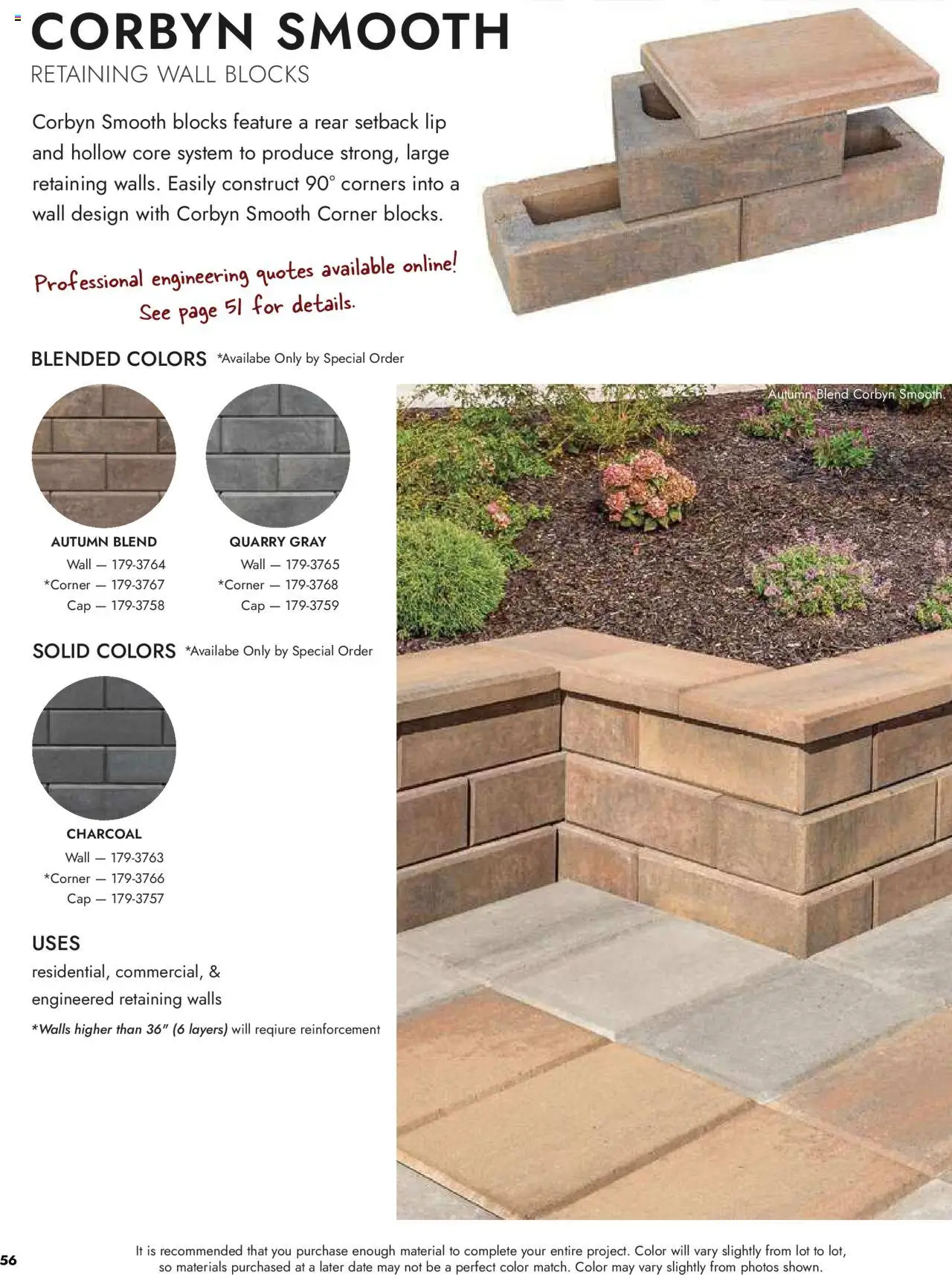 Menards Landscape Concrete Block - page 56- valid from 03/13/2025