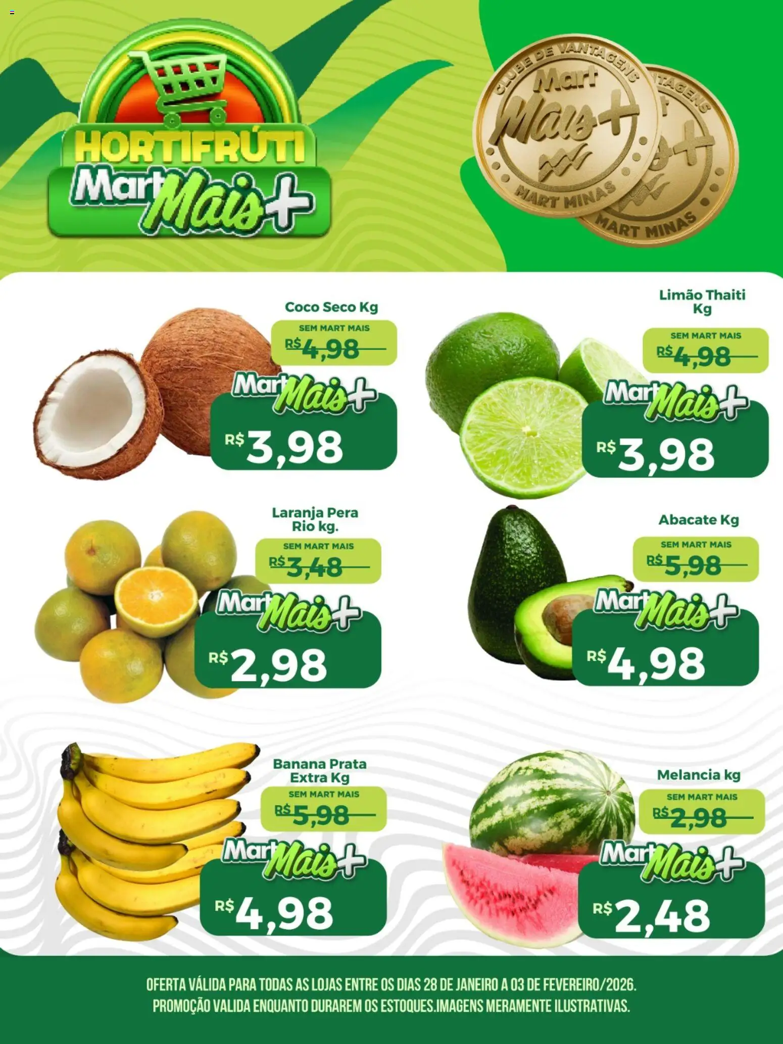 Mart Minas - Ofertas Hortifruti - página 1- válido a partir de 28/01/2026
