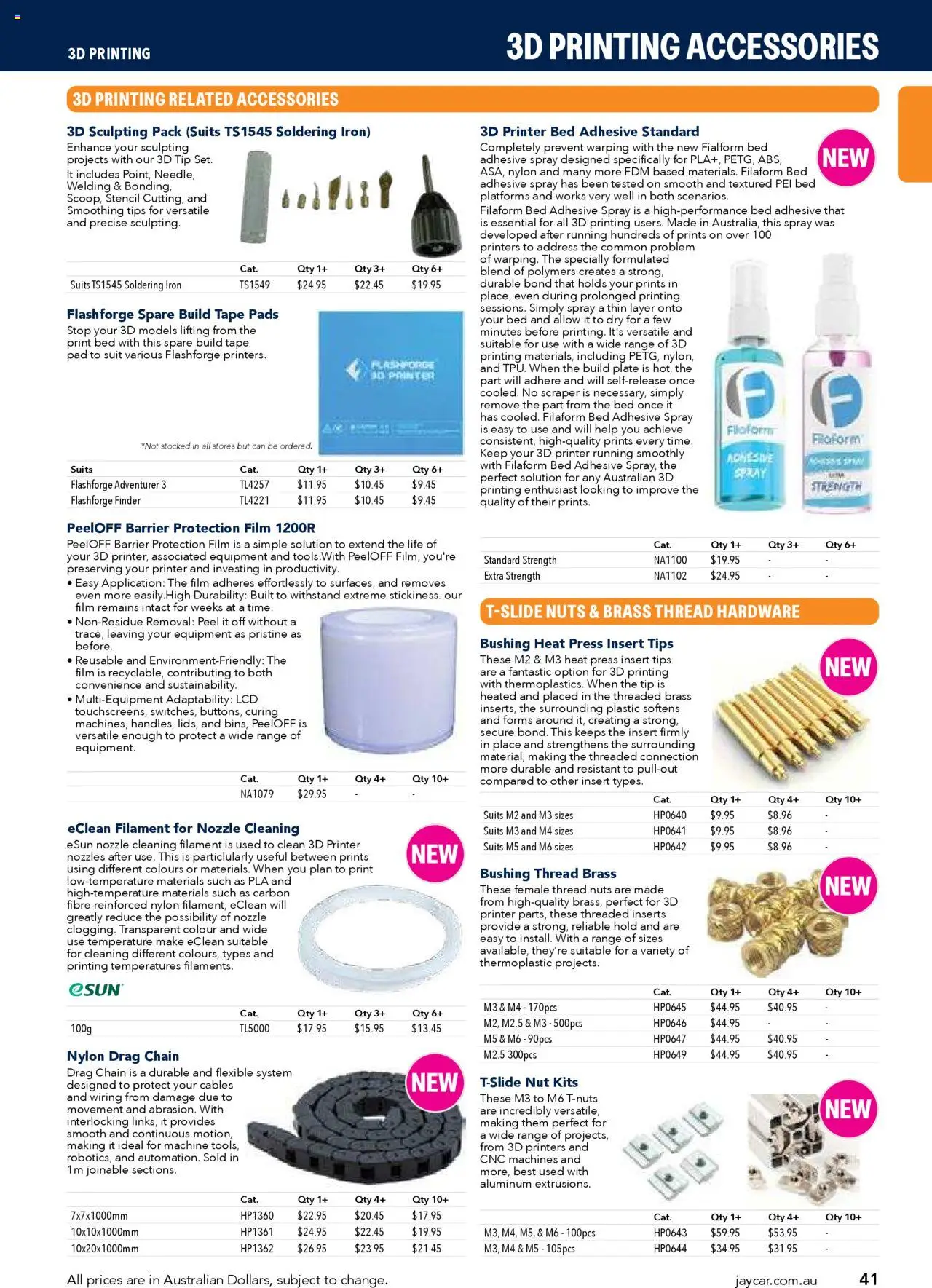 Jaycar Engineering & Scientific Catalogue 2025/2026  - page 41- valid from 09/07/2025