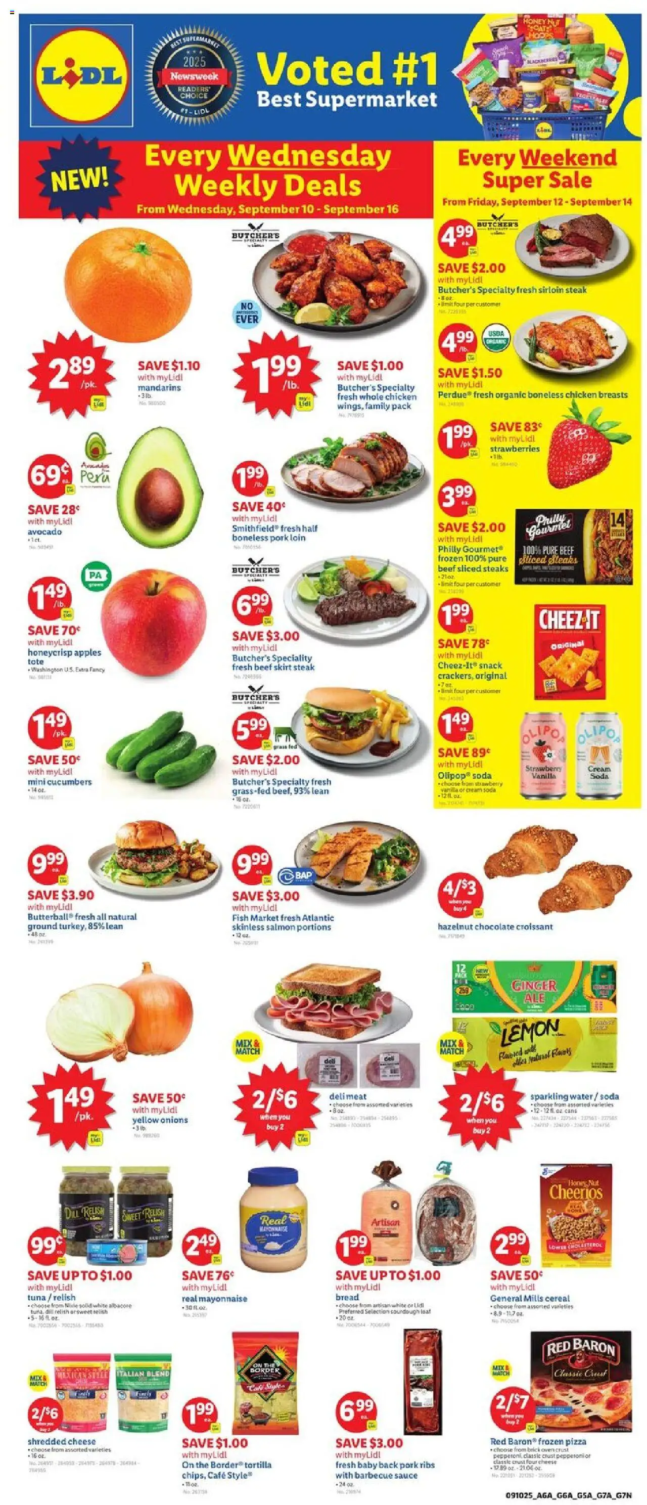 Lidl Weekly Ad - SC - page 1- valid from 09/10/2025