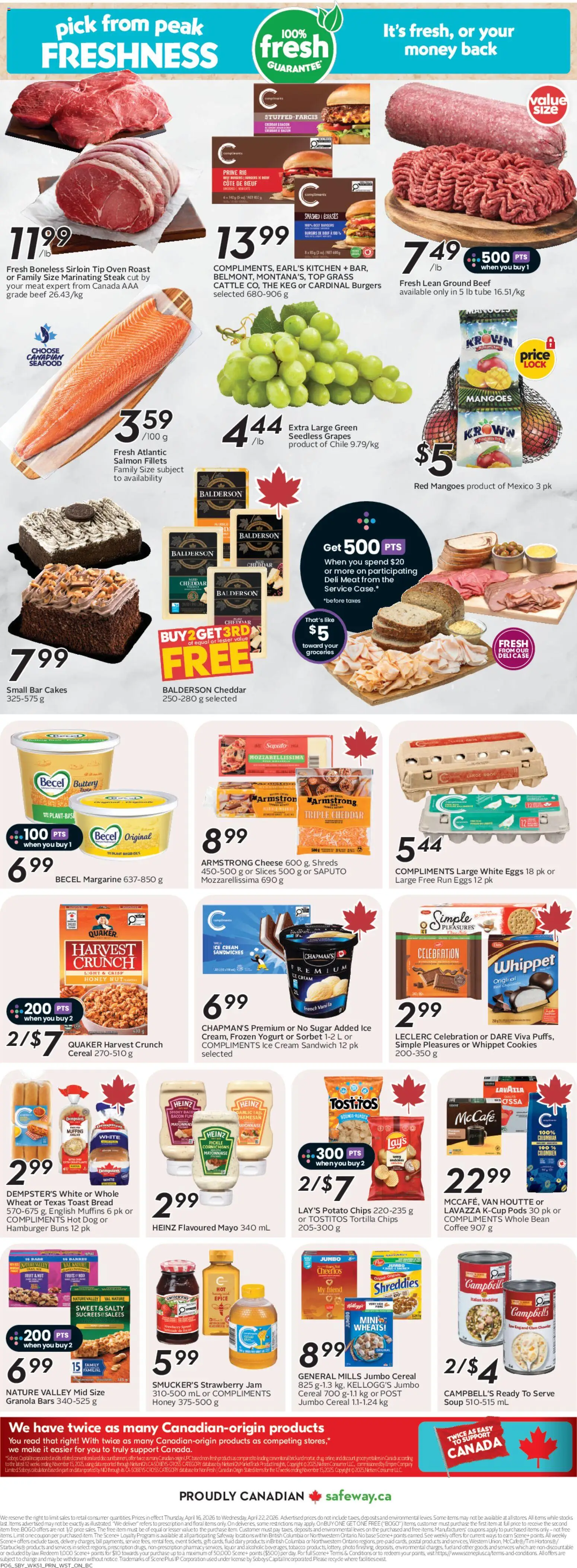 Safeway weekly flyer / circulaire - page 4- valid from Apr 16, 2026