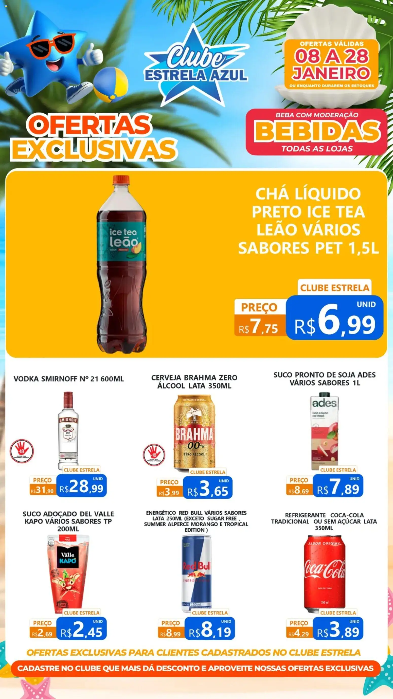 Estrela Azul - Ofertas Clube Bebidas - página 1- válido a partir de 08/01/2026
