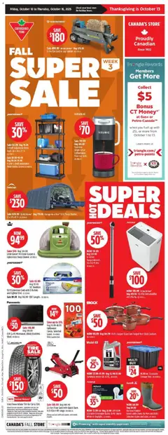 Preview Canadian Tire weekly flyer / circulaire valid from Oct 10, 2025