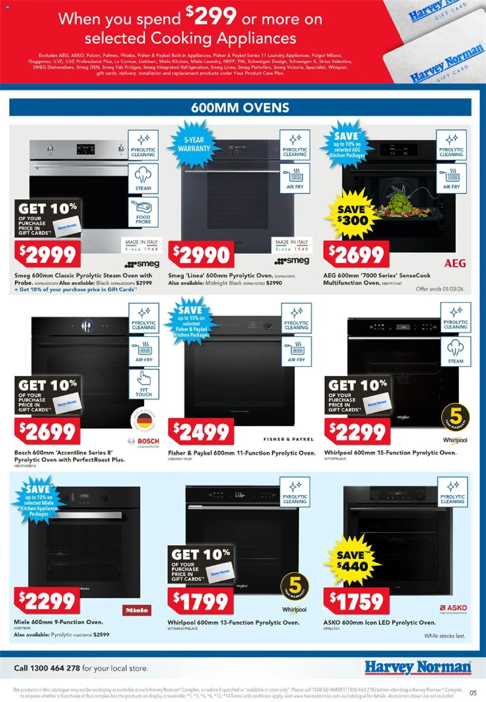 Harvey Norman Cooking Gift Card - page 5- valid from 20/02/2026