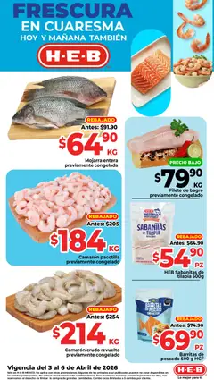 H-E-B folleto válido desde 03/04/2026