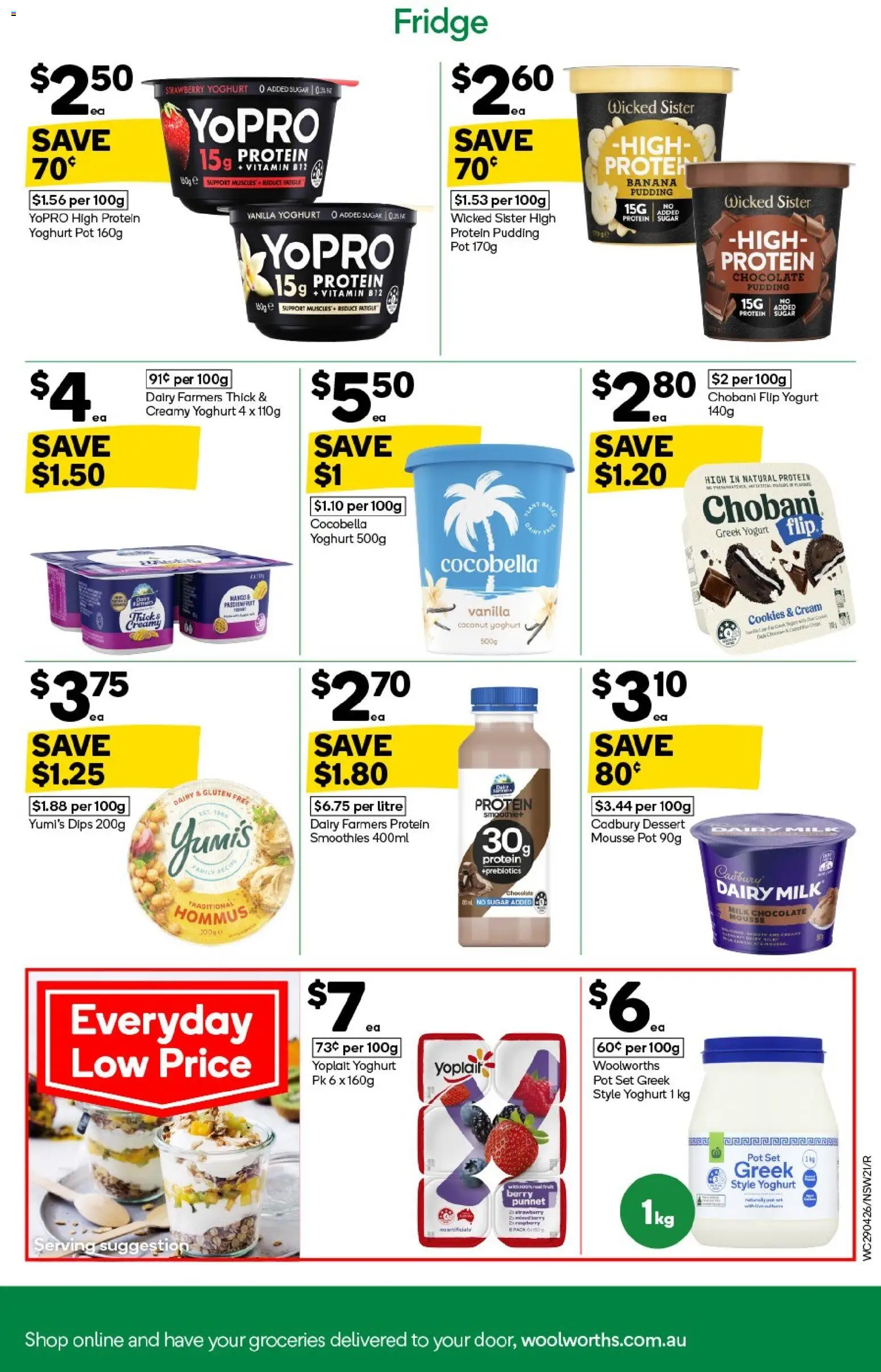 Woolworths catalogue  - page 21- valid from 29/04/2026