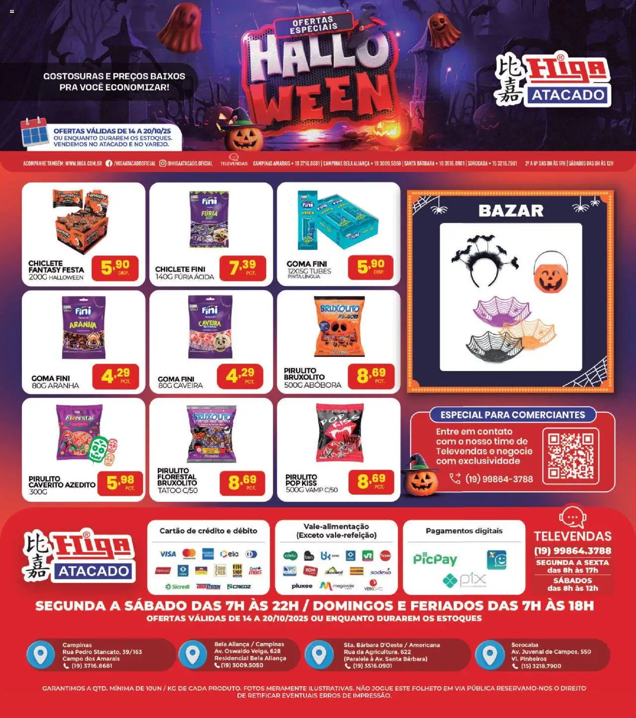 Higa Atacado - Ofertas de Halloween - página 1- válido a partir de 14/10/2025
