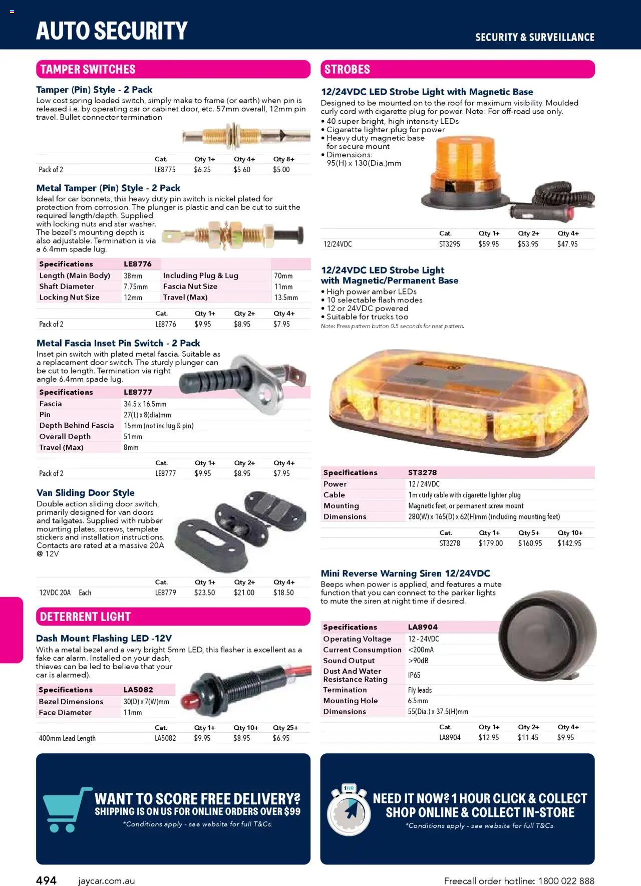 Jaycar Engineering & Scientific Catalogue 2025/2026  - page 494- valid from 09/07/2025