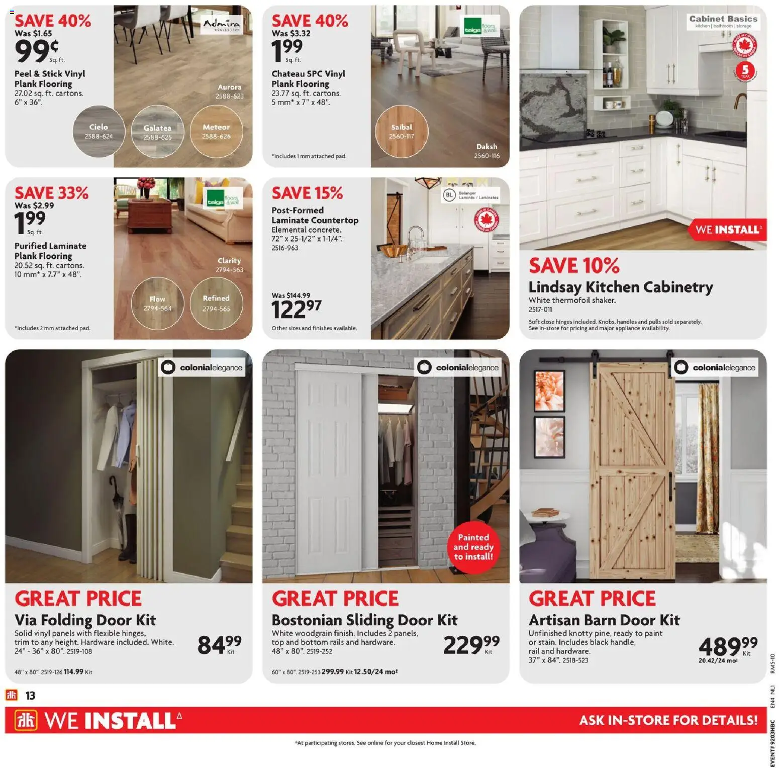 Home Hardware weekly flyer / circulaire - page 13- valid from Jan 15, 2026