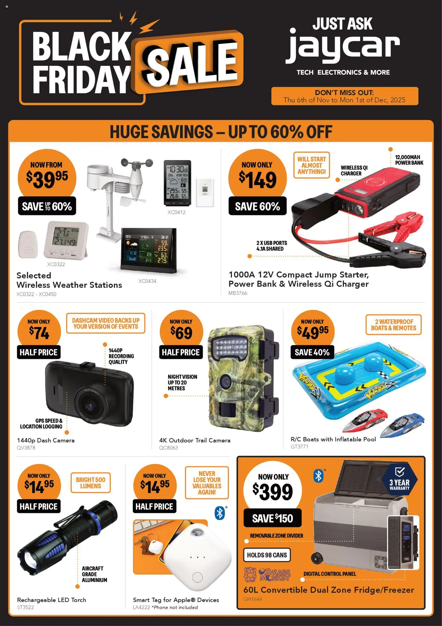 Jaycar Black Friday - page 1- valid from 06/11/2025
