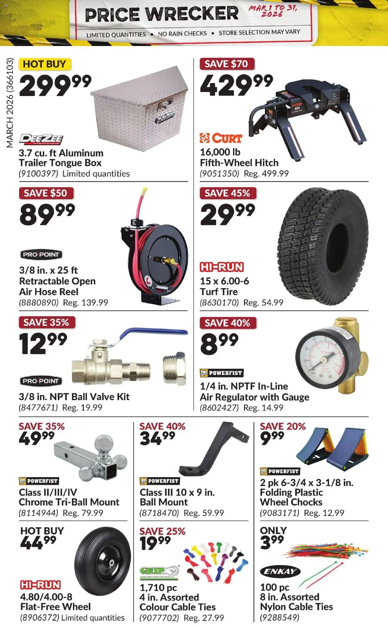 Princess Auto flyer - Price Wrecker - page 17- valid from Mar 1, 2026