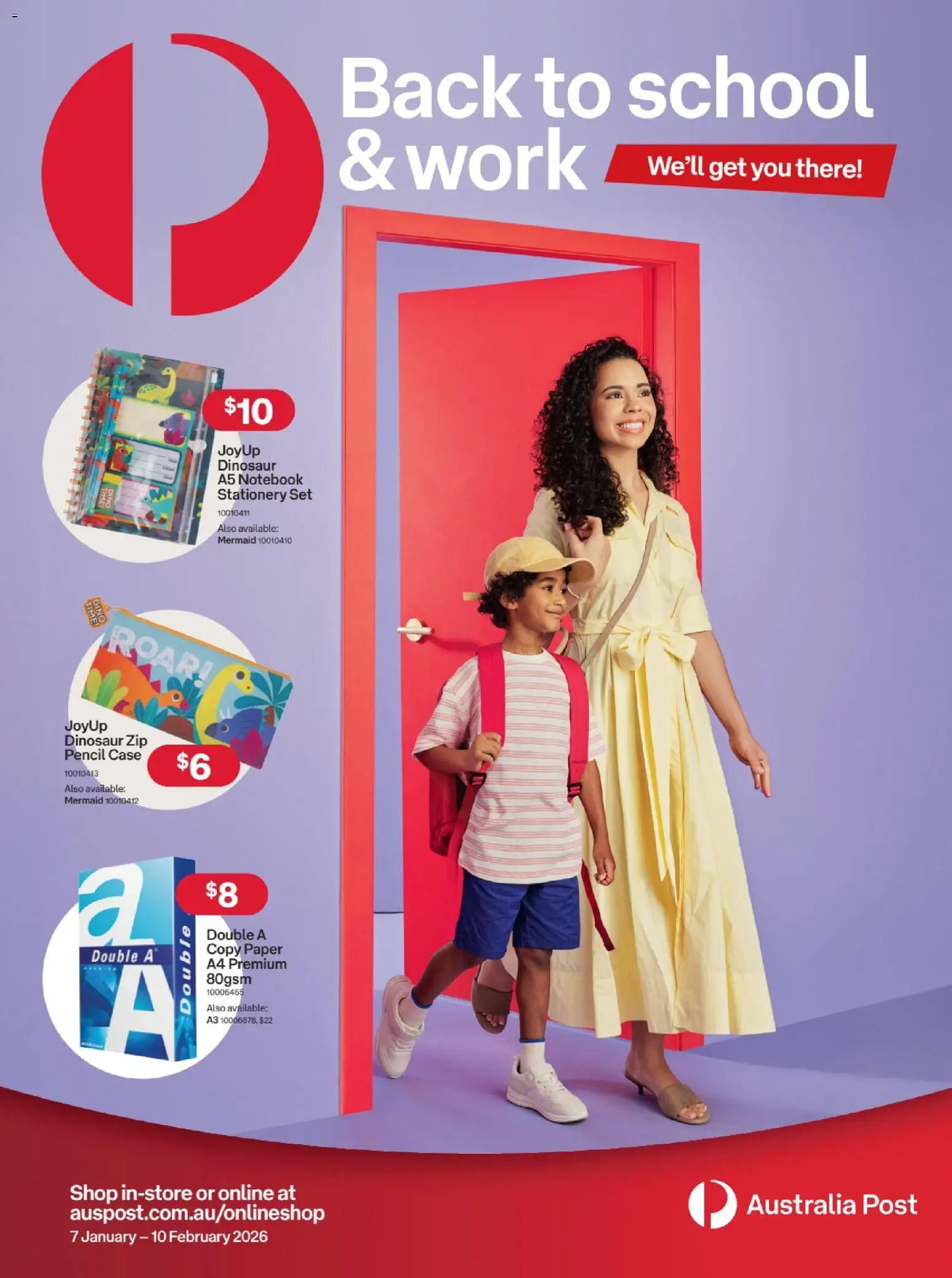 Australia Post  Catalogue  - page 1- valid from 07/01/2026