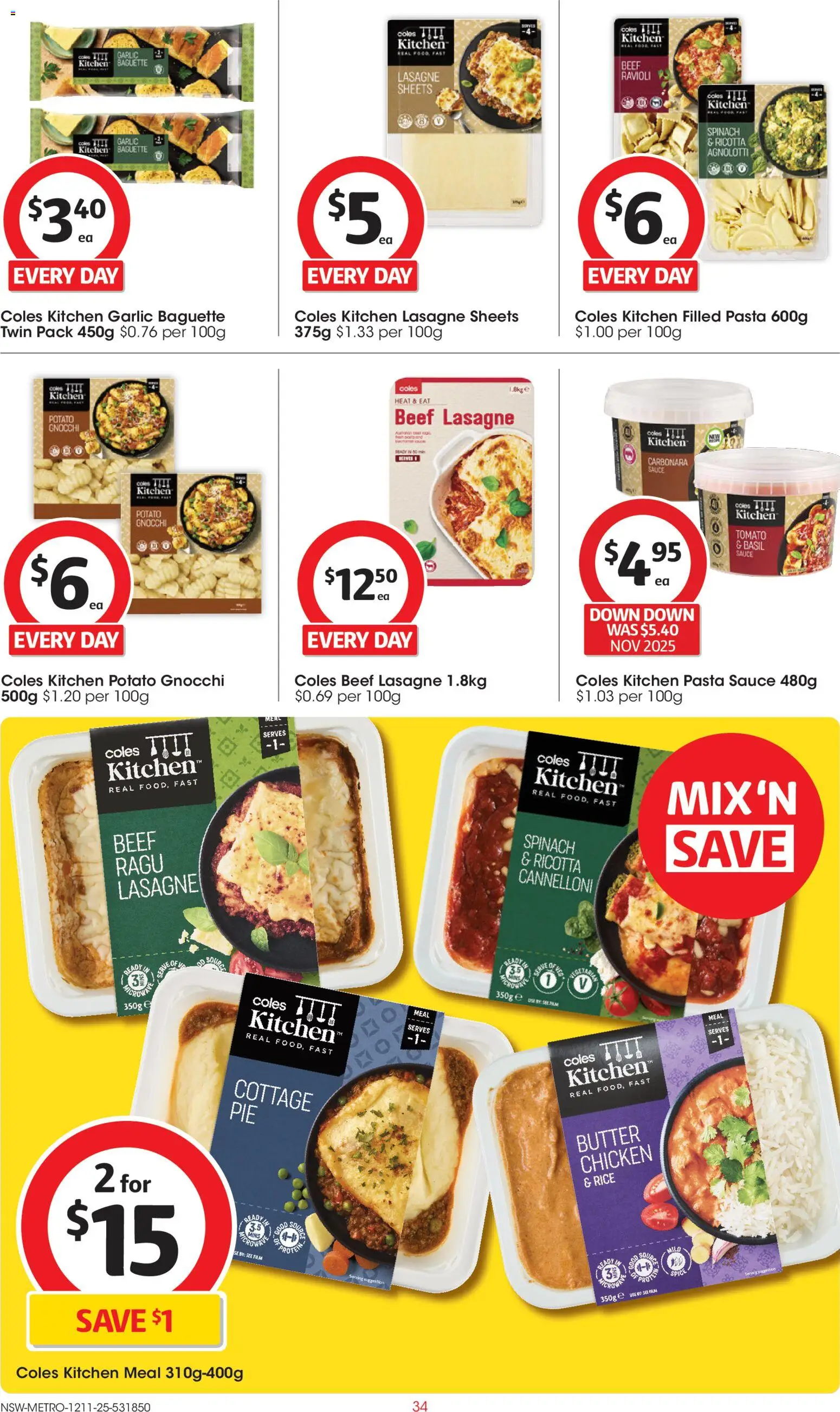 Coles Catalogue  - page 34- valid from 12/11/2025