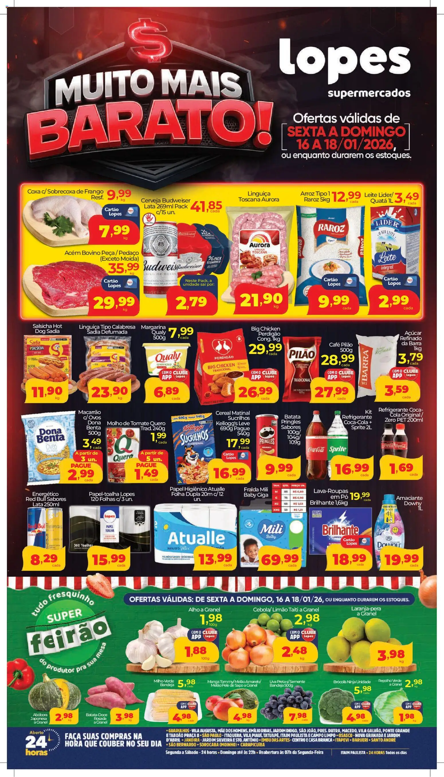 Lopes Supermercados - Ofertas da semana - página 1- válido a partir de 16/01/2026
