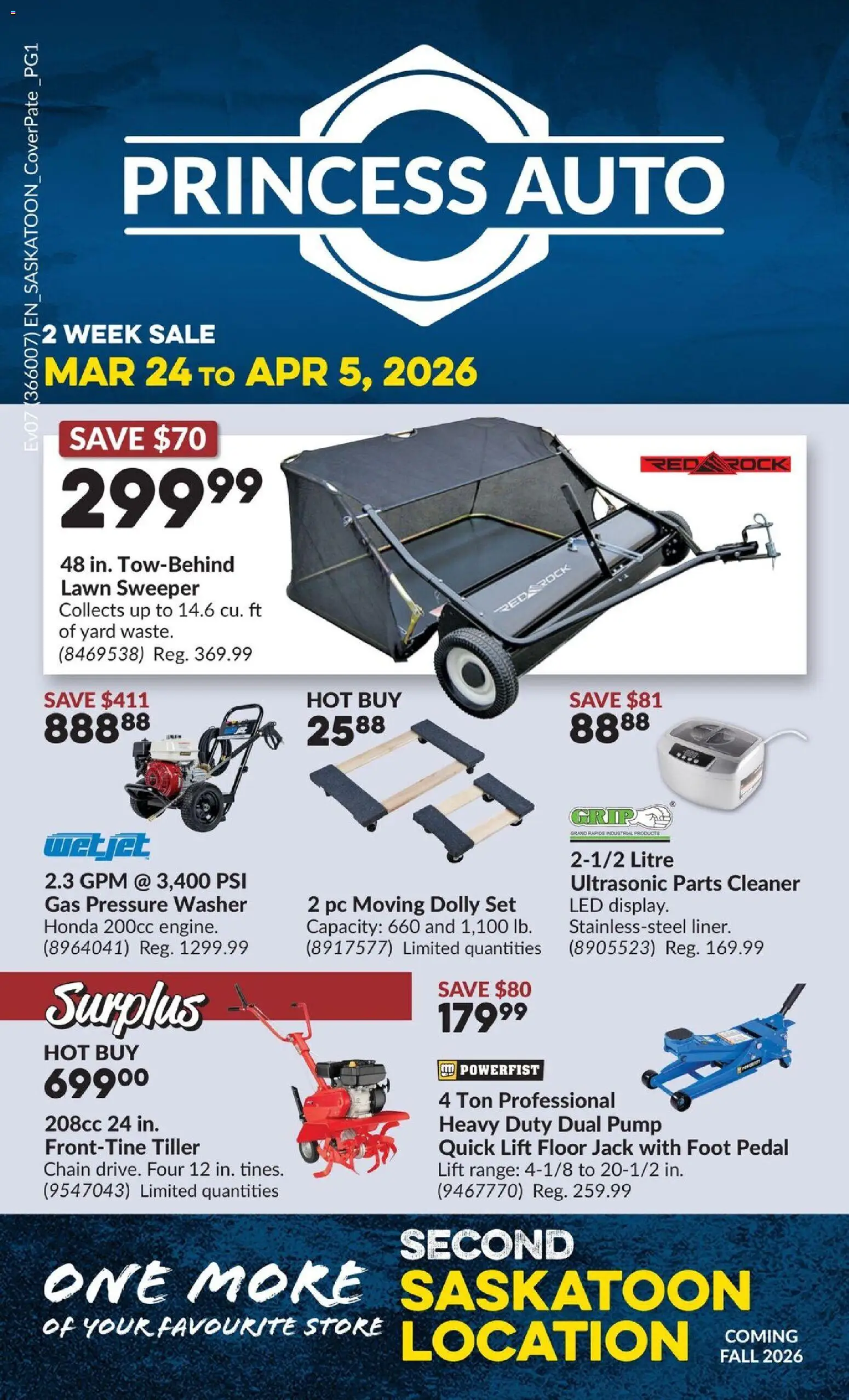 Princess Auto flyer - 2 Week Sale! - page 1- valid from Mar 24, 2026