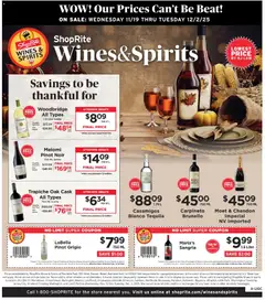 Preview ShopRite Wine & Spirits valid from 11/19/2025