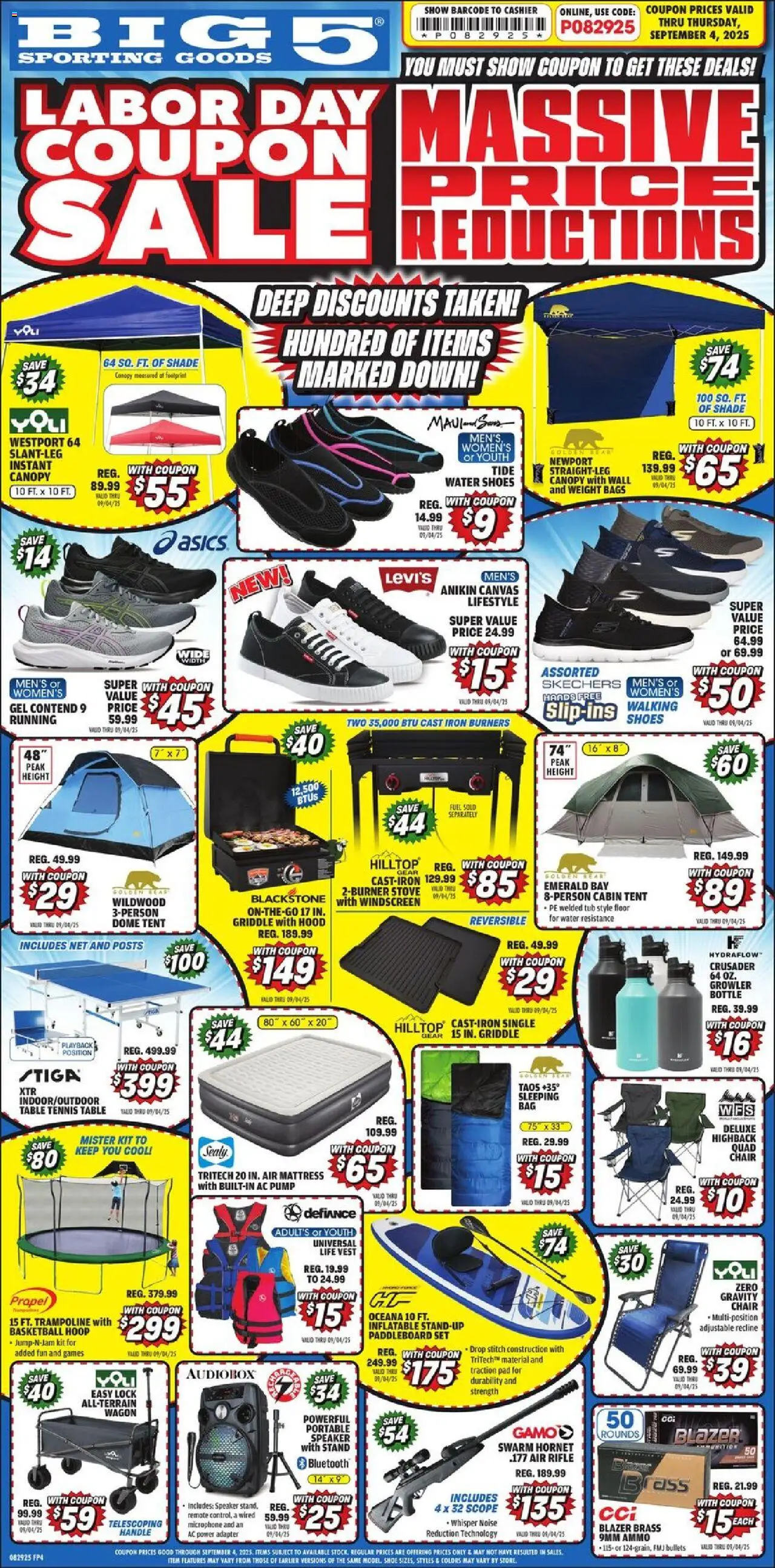Big 5 Sporting Goods Weekly Ad - page 1- valid from 08/26/2025