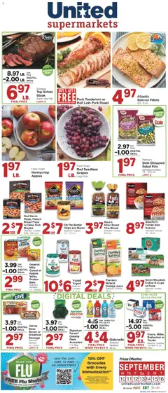 Preview United Supermarkets Weekly Ad valid from 09/09/2025