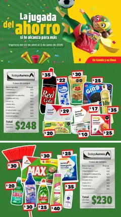 Bodega Aurrerá folleto válido desde 22/04/2026
