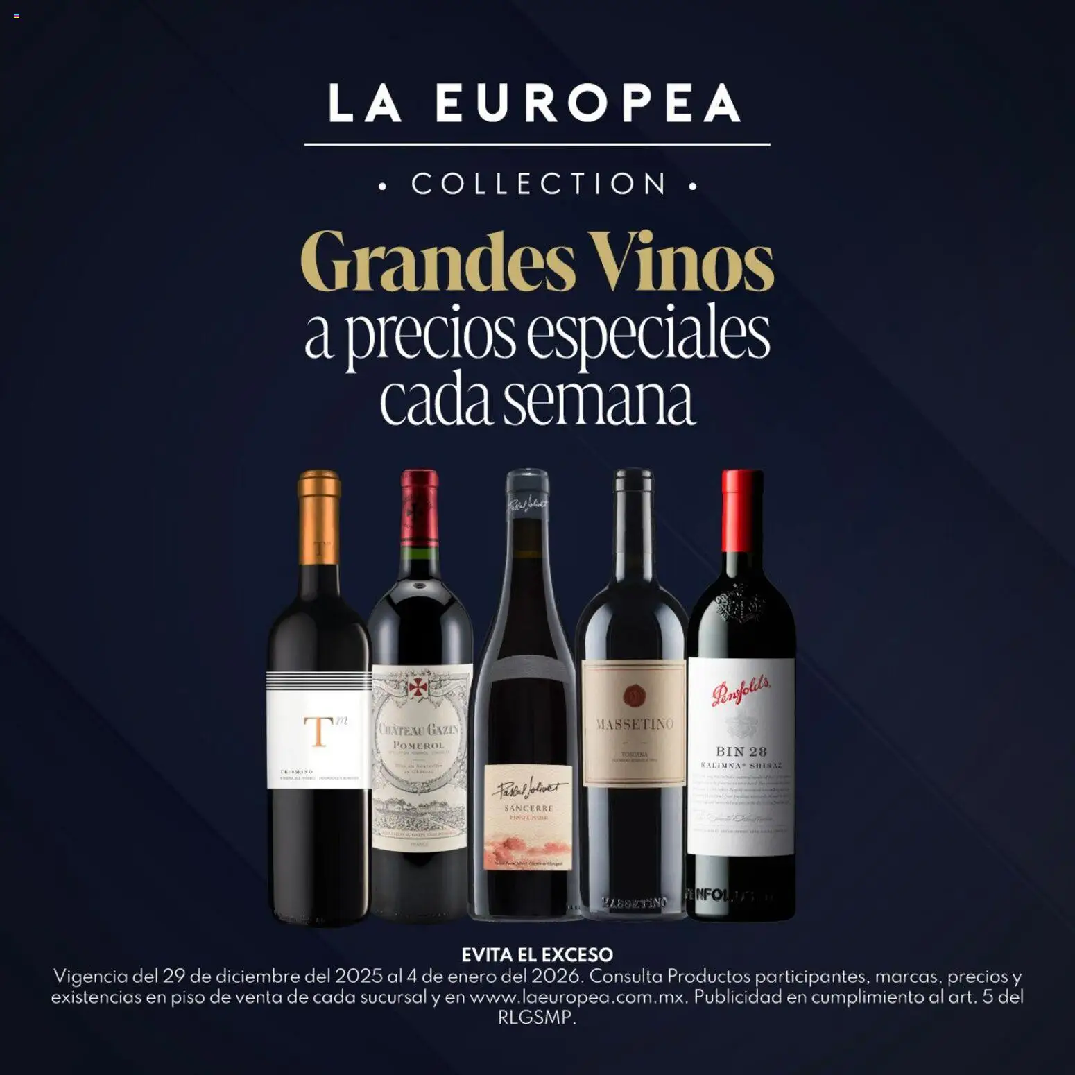 La Europea catálogo Grandes Vinos - página 1- válido desde 29/12/2025