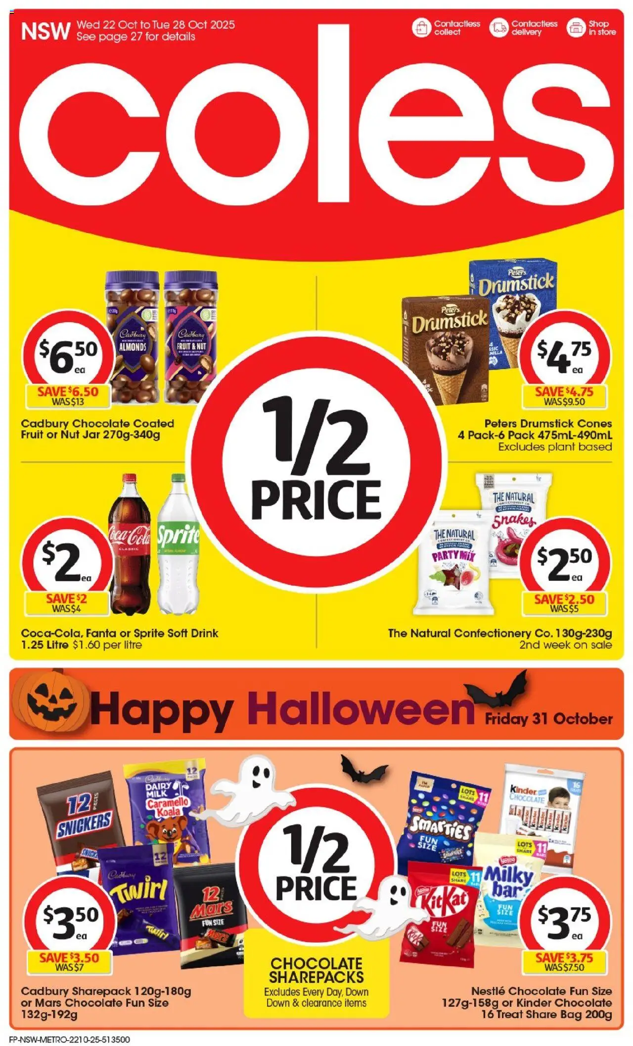 Coles Catalogue NSW - page 1- valid from 22/10/2025