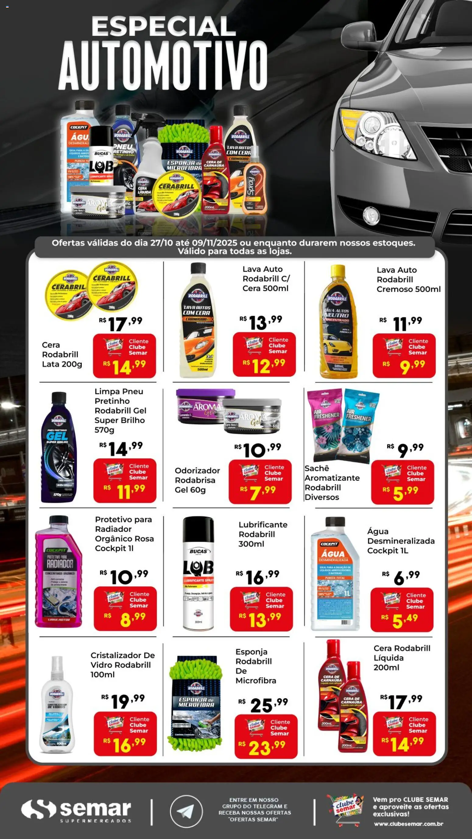 Semar Supermercado - Ofertas Especial Automotivo - página 1- válido a partir de 27/10/2025
