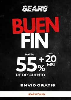 Sears Buen Fin válido desde 13/11/2025