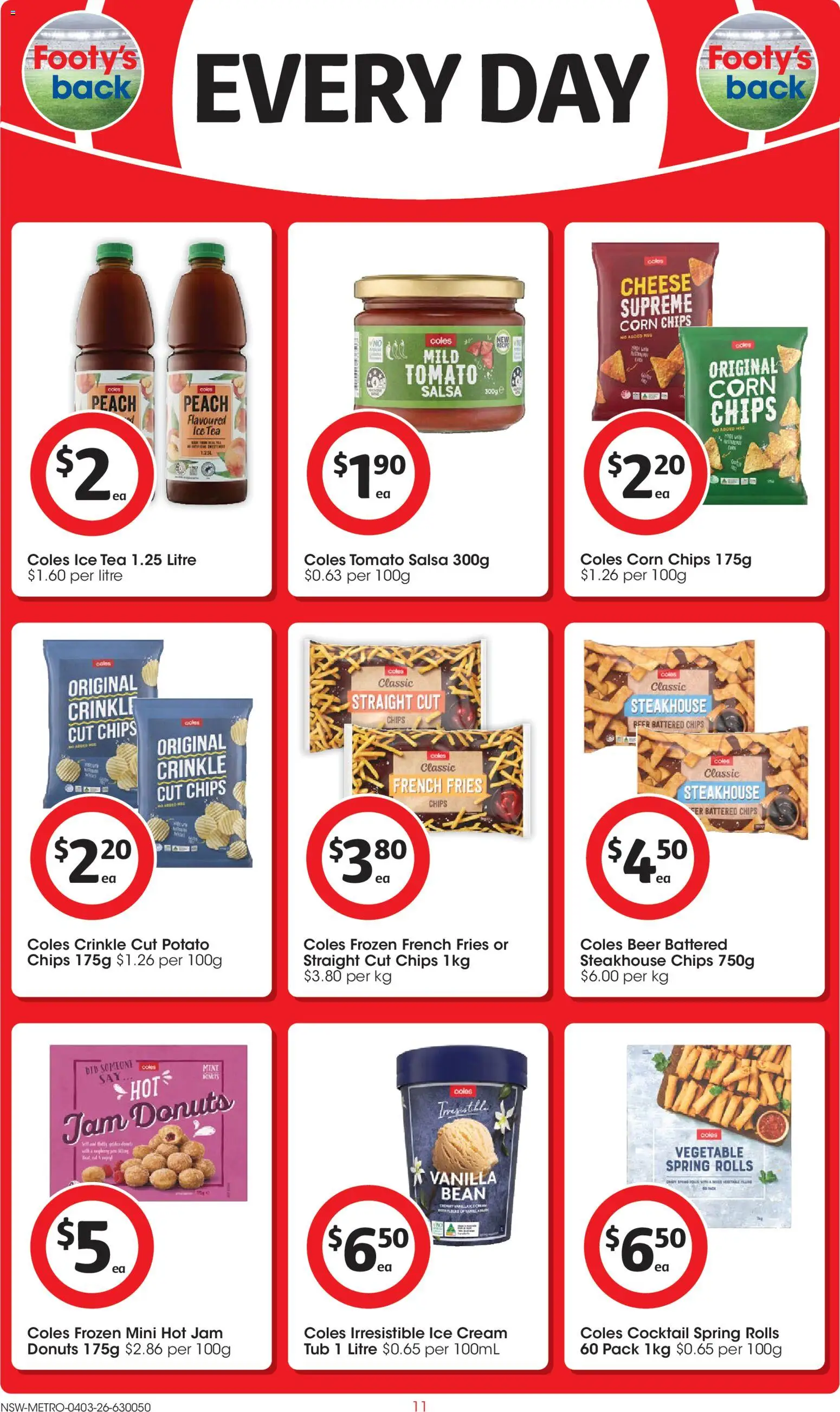 Coles catalogue  - page 11- valid from 04/03/2026