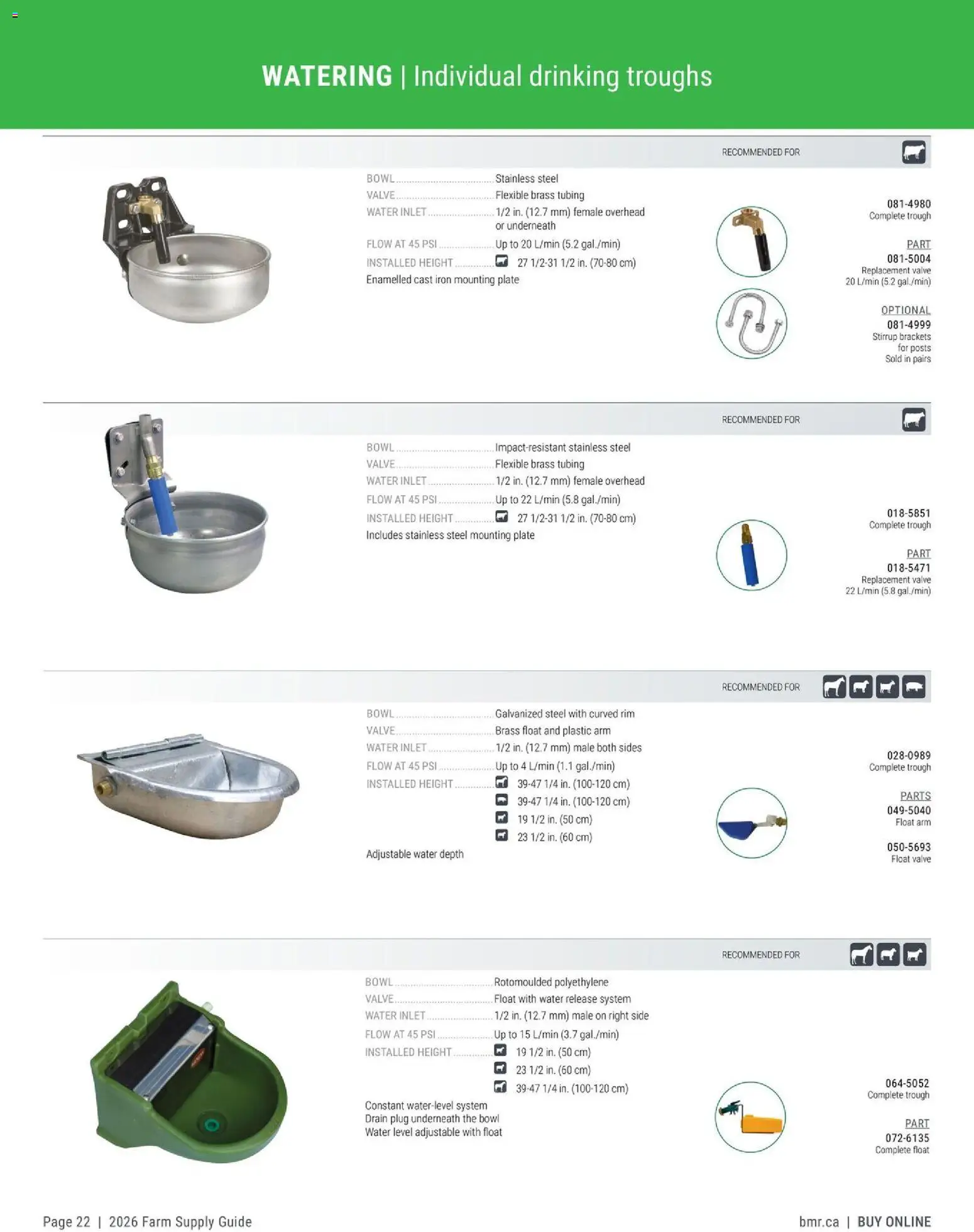 BMR - Agrizone - 2026 Farm Supply Guide - page 22- valid from Jan 9, 2026