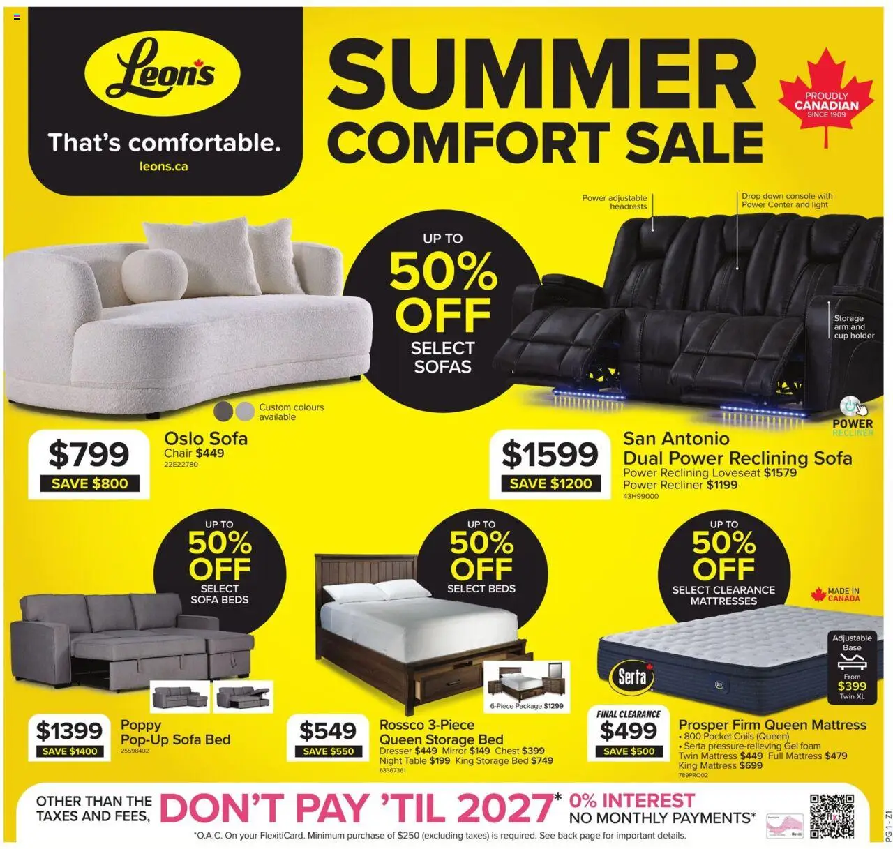 Leon's weekly flyer / circulaire - page 1- valid from Jul 17, 2025