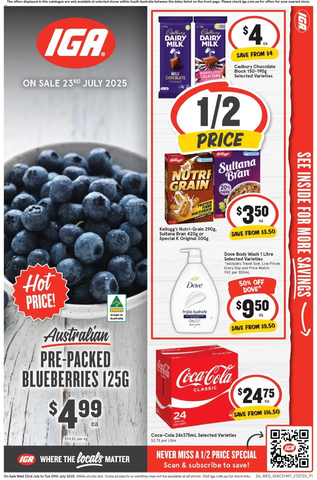 IGA Catalogue SA - page 1- valid from 23/07/2025