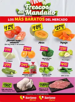 Soriana - Frescos del Mandado Mercado: Tamaulipas válido desde 11/11/2025