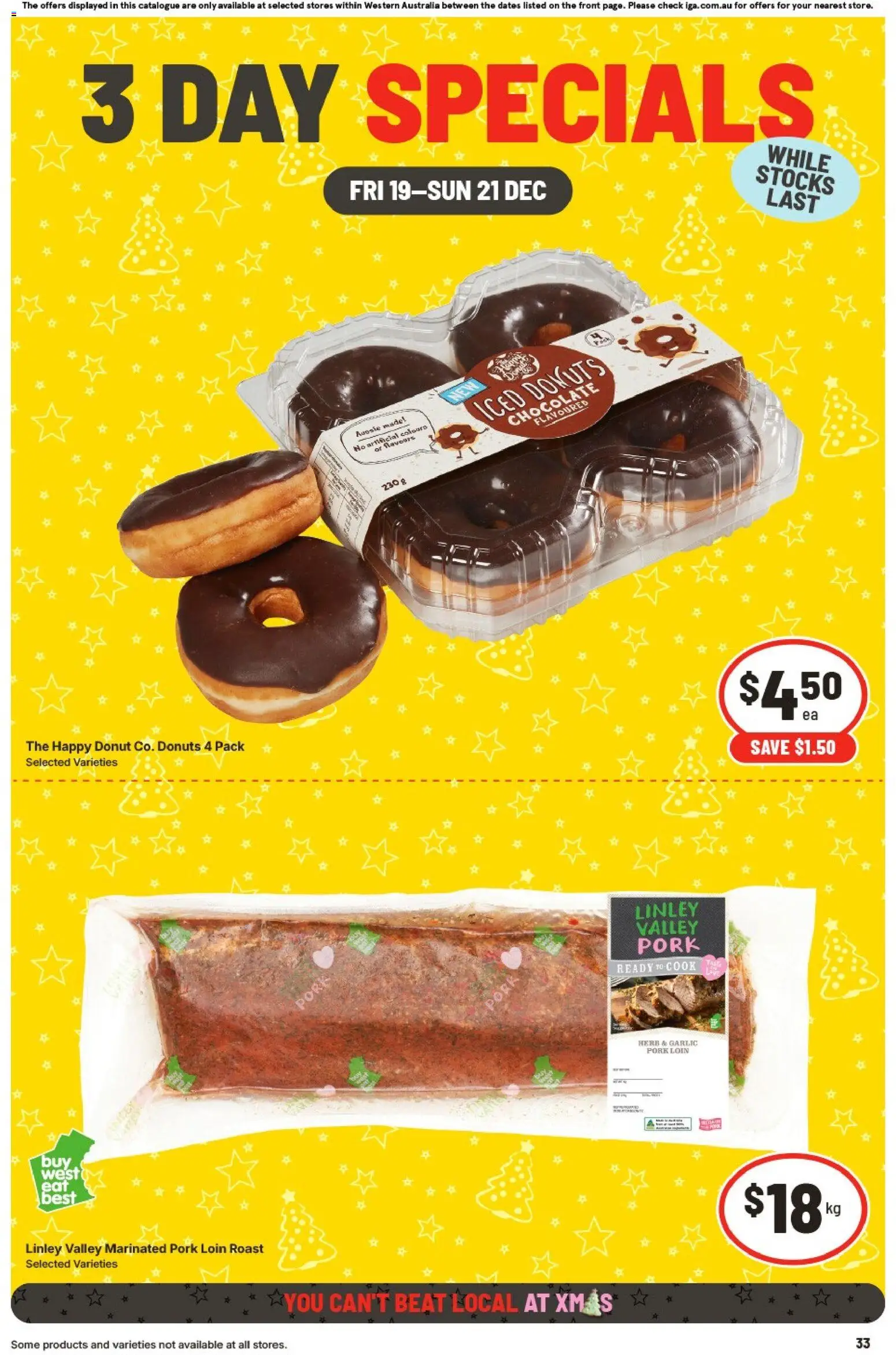 IGA - 3 Day Specials WA - page 1- valid from 19/12/2025