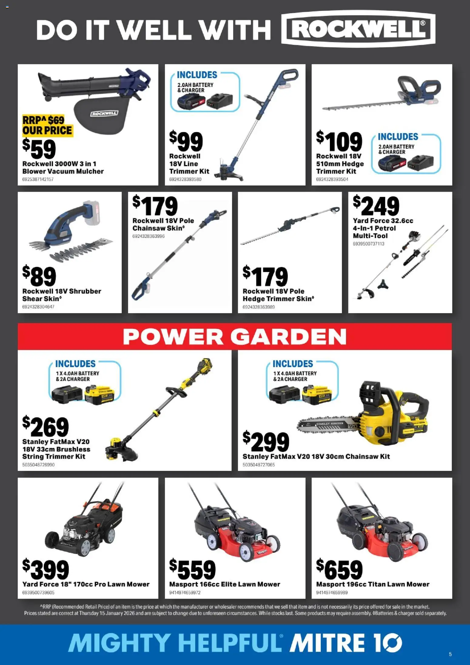 Mitre 10 Catalogue  - page 5- valid from 25/02/2026
