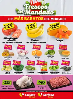 Soriana - Frescos del Mandado Mercado: Coah, Chih y Dur válido desde 28/10/2025