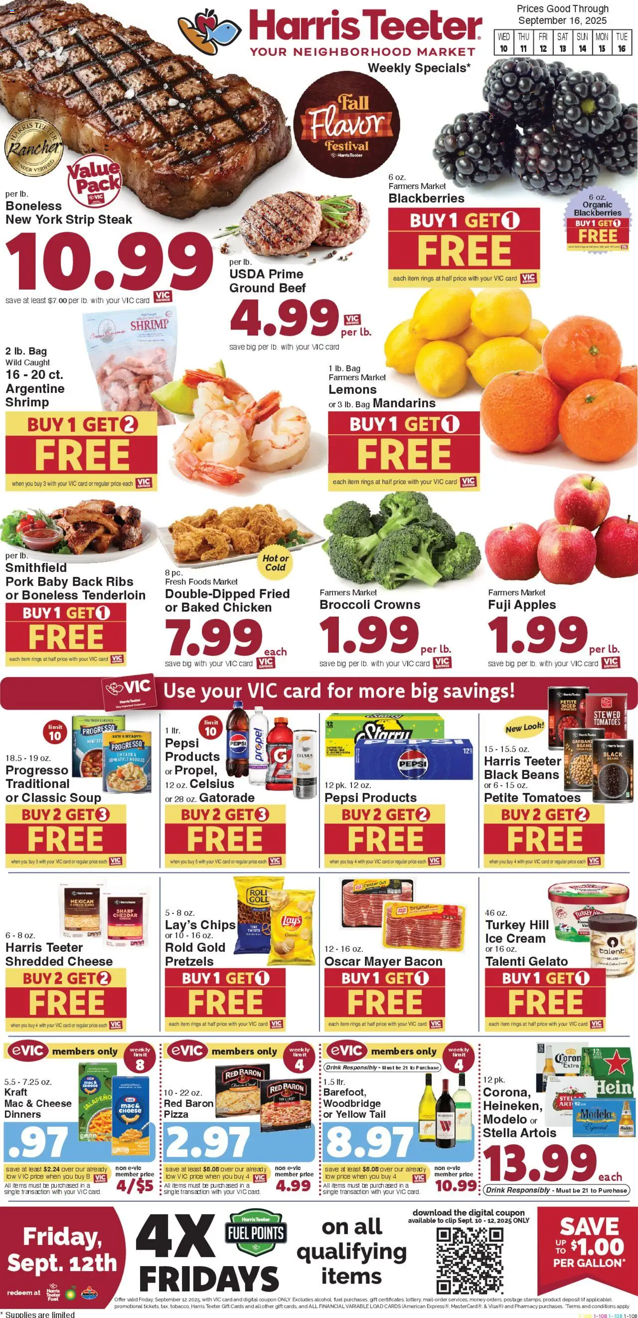 Harris Teeter Weekly Ad - SC - page 1- valid from 09/10/2025