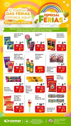 Pré-visualização Semar Supermercado - Ofertas Férias Bebidas válida a partir de 22/12/2025