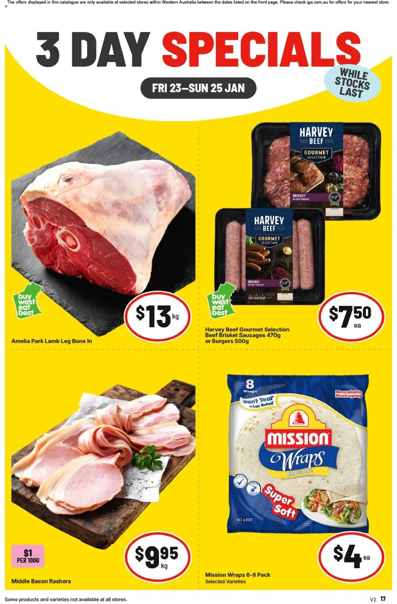IGA - 3 Day Specials NT/WA - page 1- valid from 23/01/2026