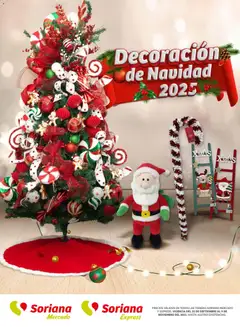 Soriana - Decoración Navideña Mercado Nacional válido desde 25/09/2025