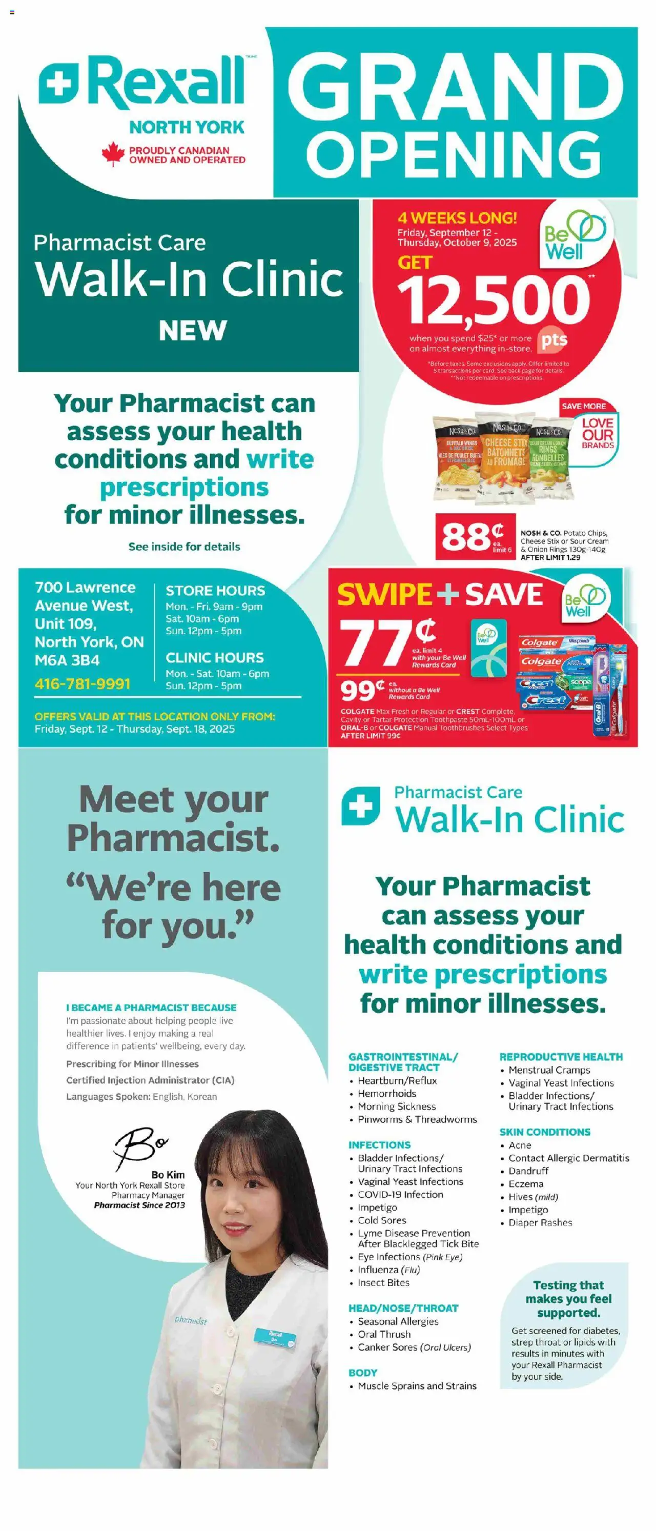 Rexall - Grand Opening North York Toronto - page 1- valid from Sep 12, 2025