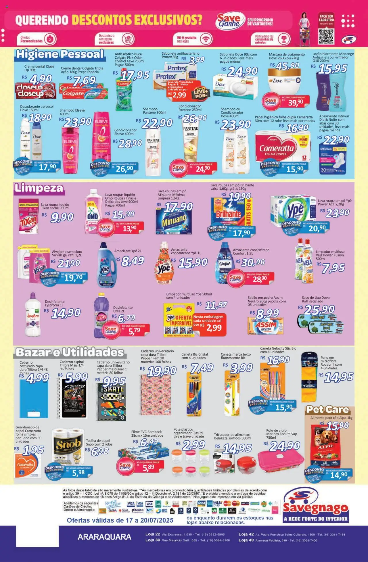 Savegnago - Ofertas da semana - página 4- válido a partir de 17/07/2025
