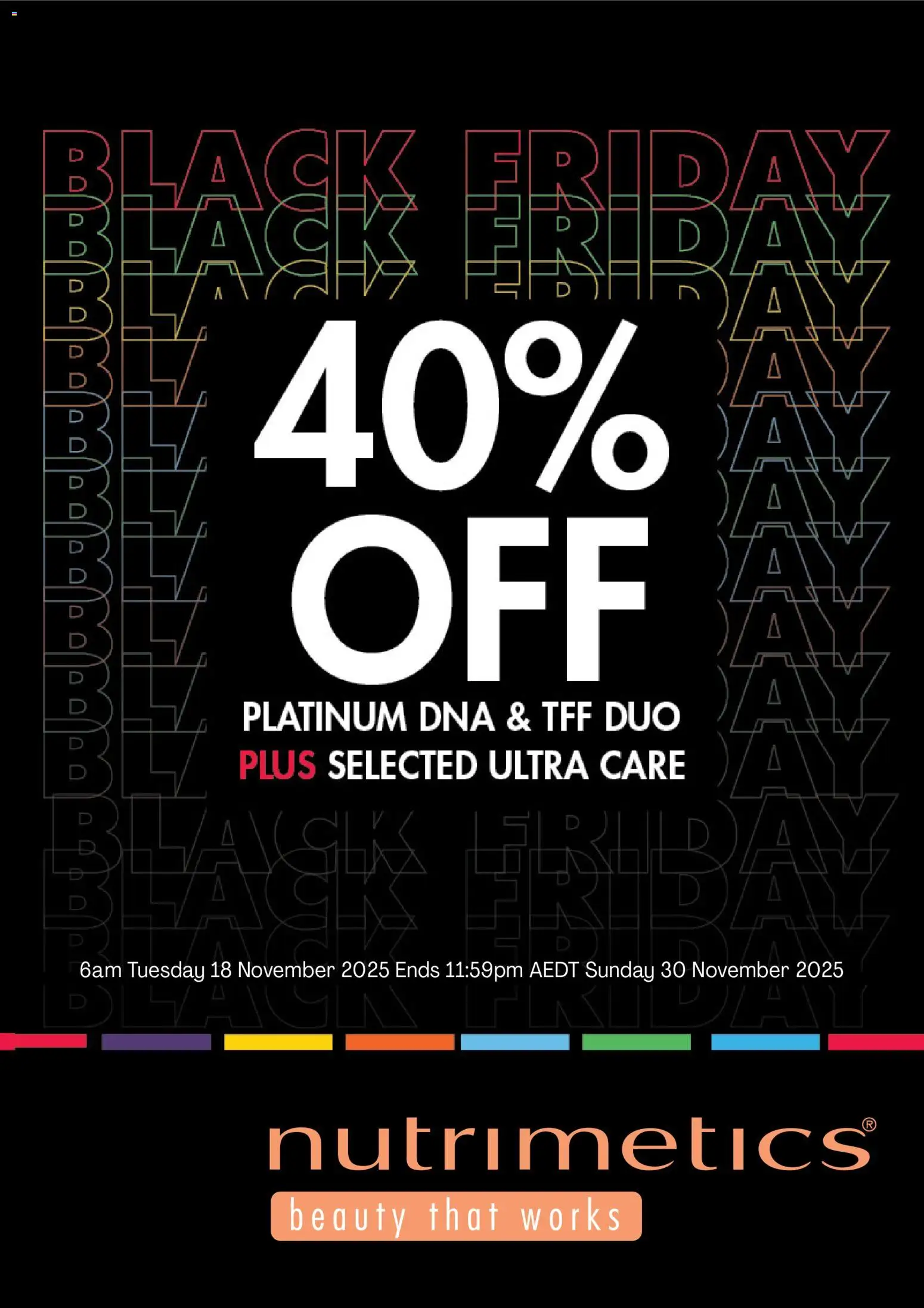Nutrimetics Black Friday - page 1- valid from 18/11/2025