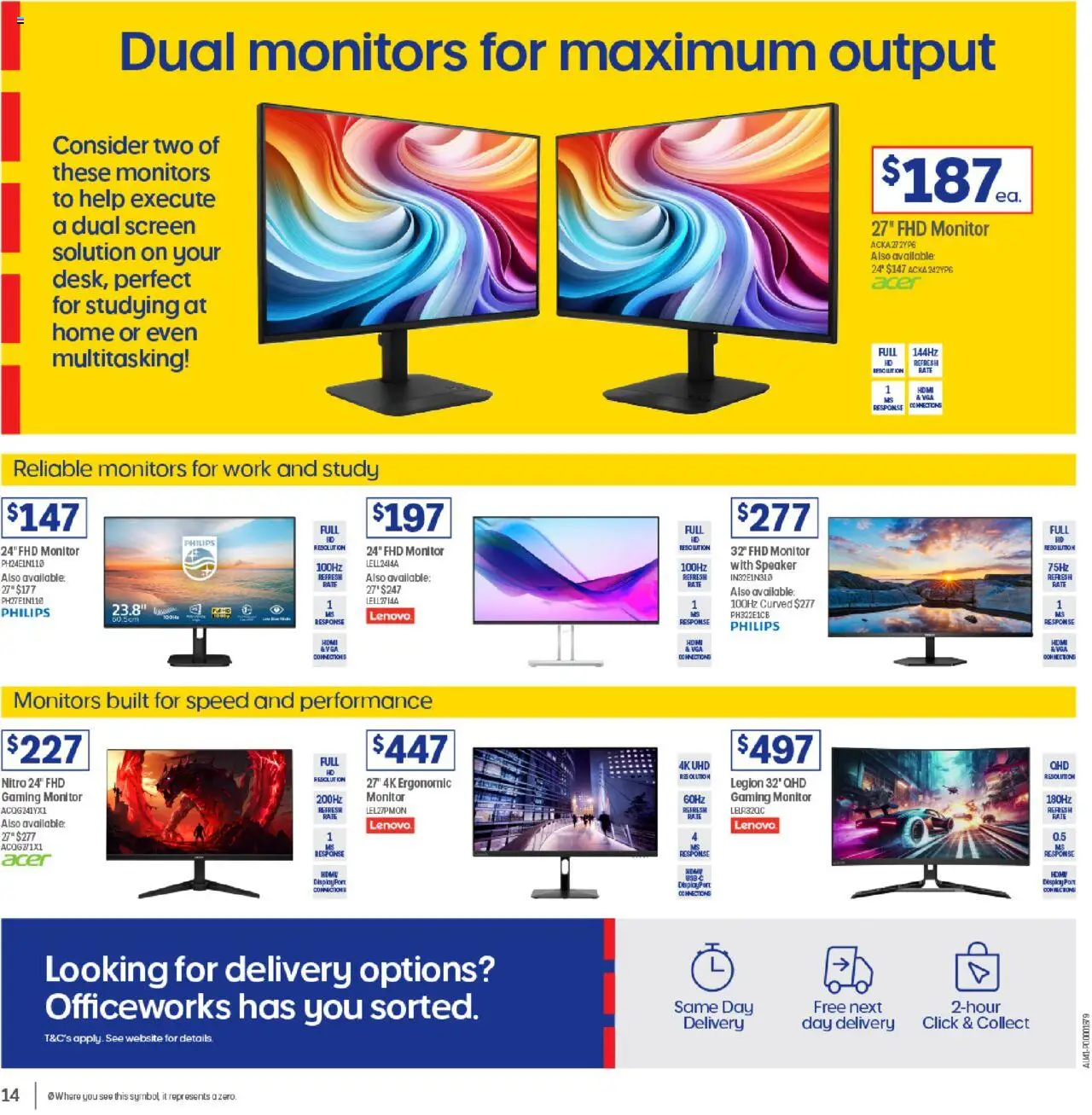 Officeworks  Catalogue  - page 14- valid from 01/10/2025