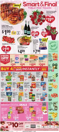 Preview Smart & Final Weekly Ad valid from 02/11/2026