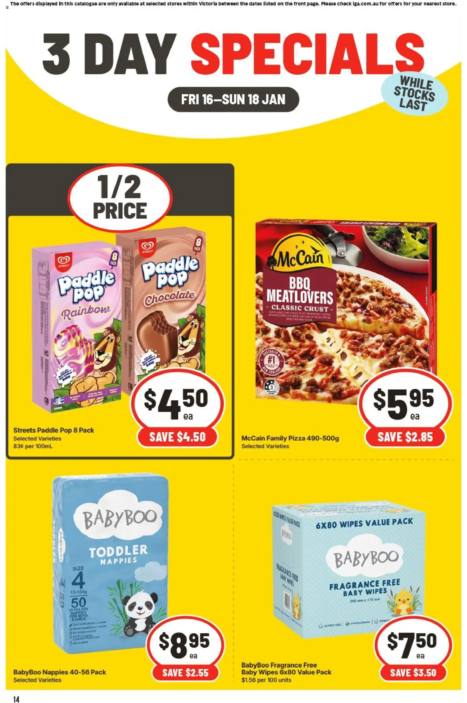 IGA - 3 Day Specials VIC - page 3- valid from 16/01/2026
